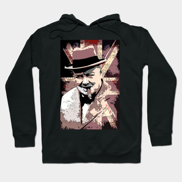 Sir Winston Churchill Hoodie by oryan80